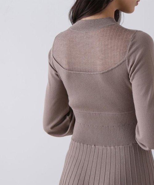 セール 30%OFF】ビスチェ切り替えニットワンピース(505494896 