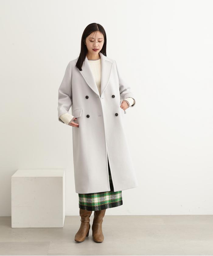 セール】HAMILTON ラムズチェスターコート《S Size Line セール】HAMILTON ラムズチェスターコート《S Size Line