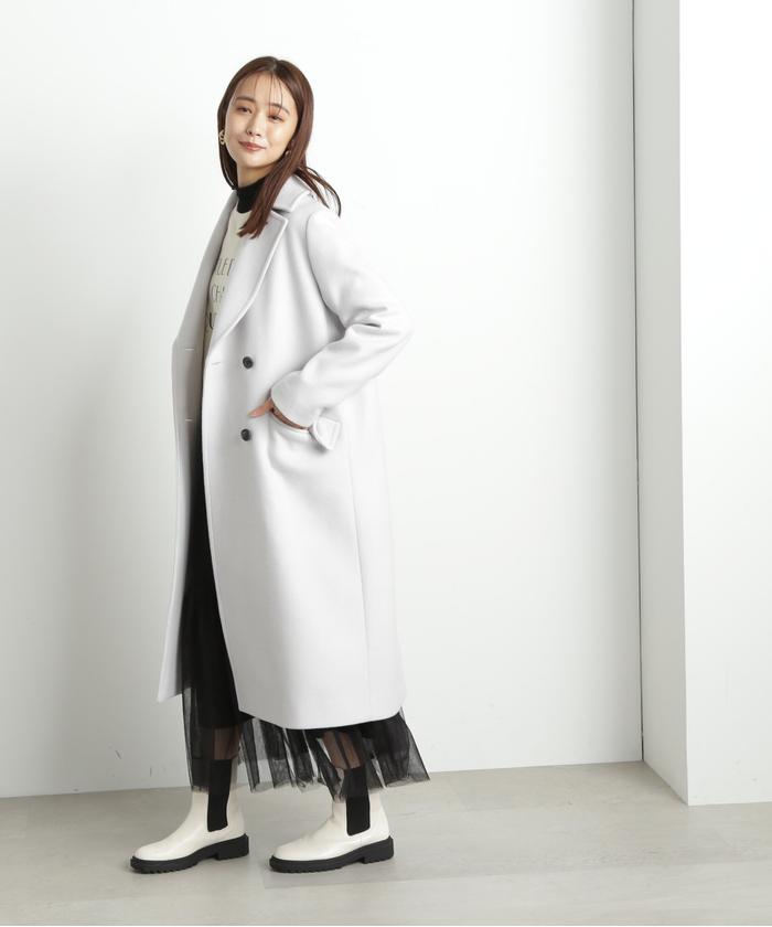 セール】HAMILTON ラムズチェスターコート《S Size Line セール】HAMILTON ラムズチェスターコート《S Size Line