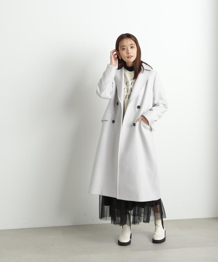 セール】HAMILTON ラムズチェスターコート《S Size Line セール】HAMILTON ラムズチェスターコート《S Size Line