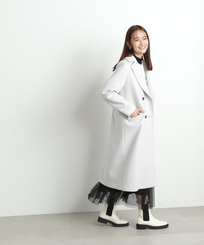 セール】HAMILTON ラムズチェスターコート《S Size Line セール】HAMILTON ラムズチェスターコート《S Size Line