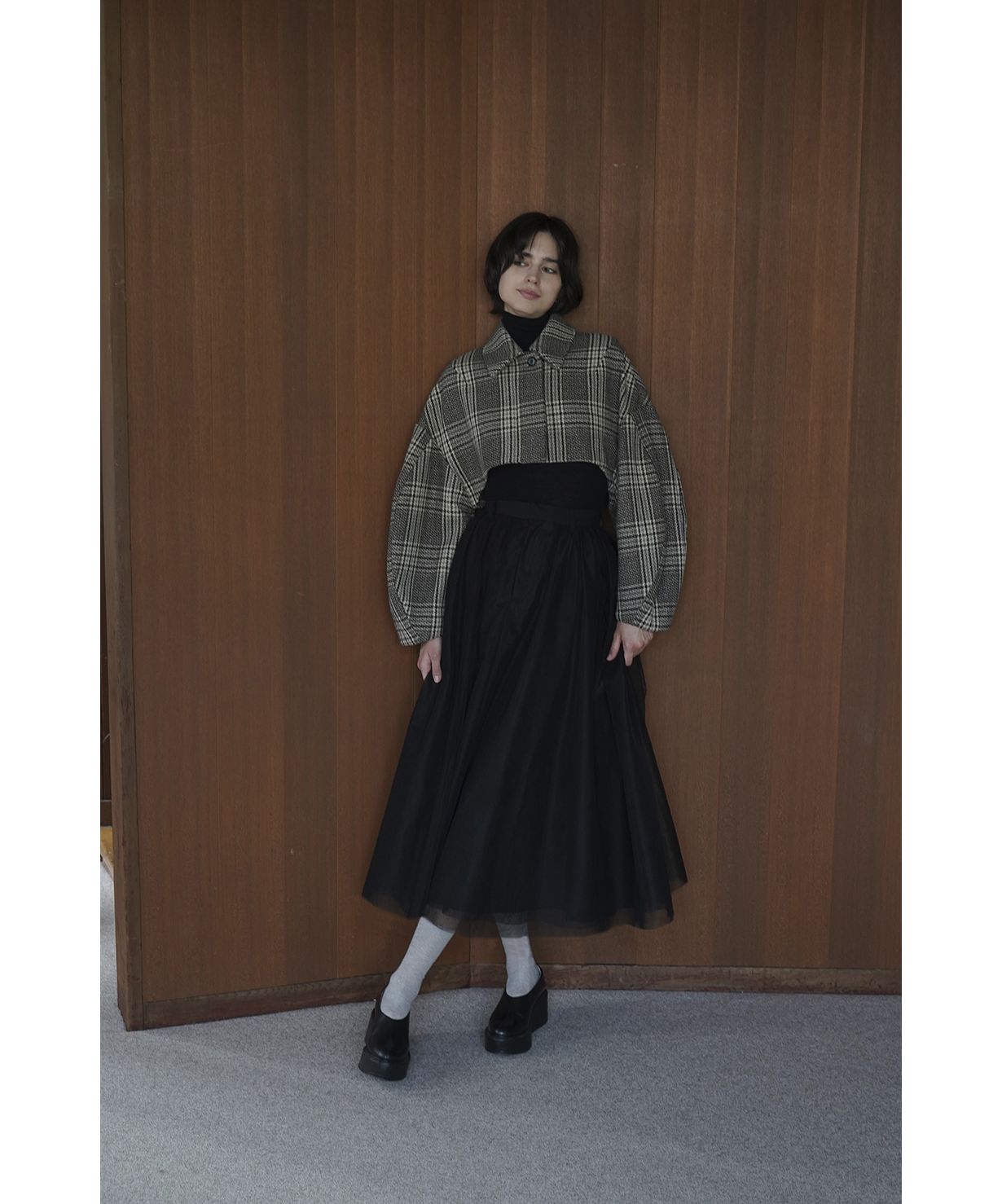 セール】ROUND SLEEVE SHORT JACKET(505645222) | クラネ(CLANE