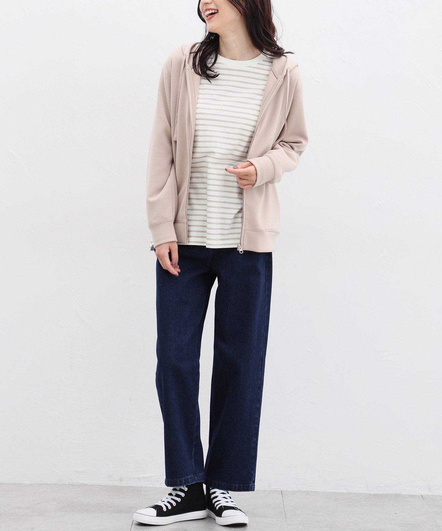 セール 21%OFF】ハニーズ Honeys きれいめジップパーカー