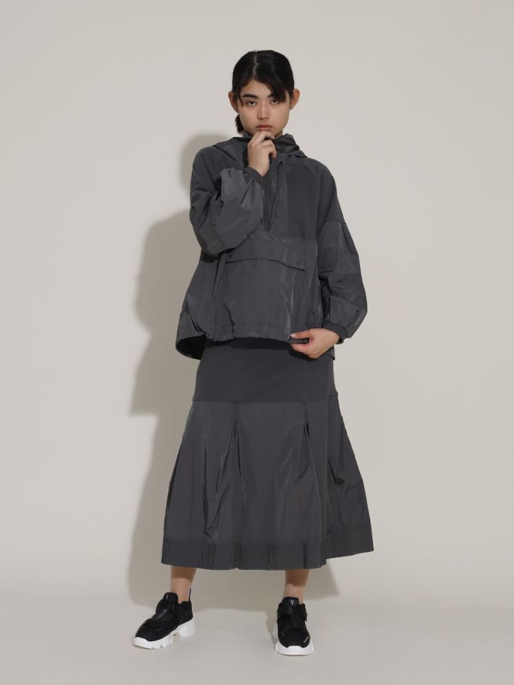 新品　ヤマダヤ　lasud ラシュッド フレアヘムデザインカットソー ラシュッド LASUD 異素材タックデザインスカート(505654799