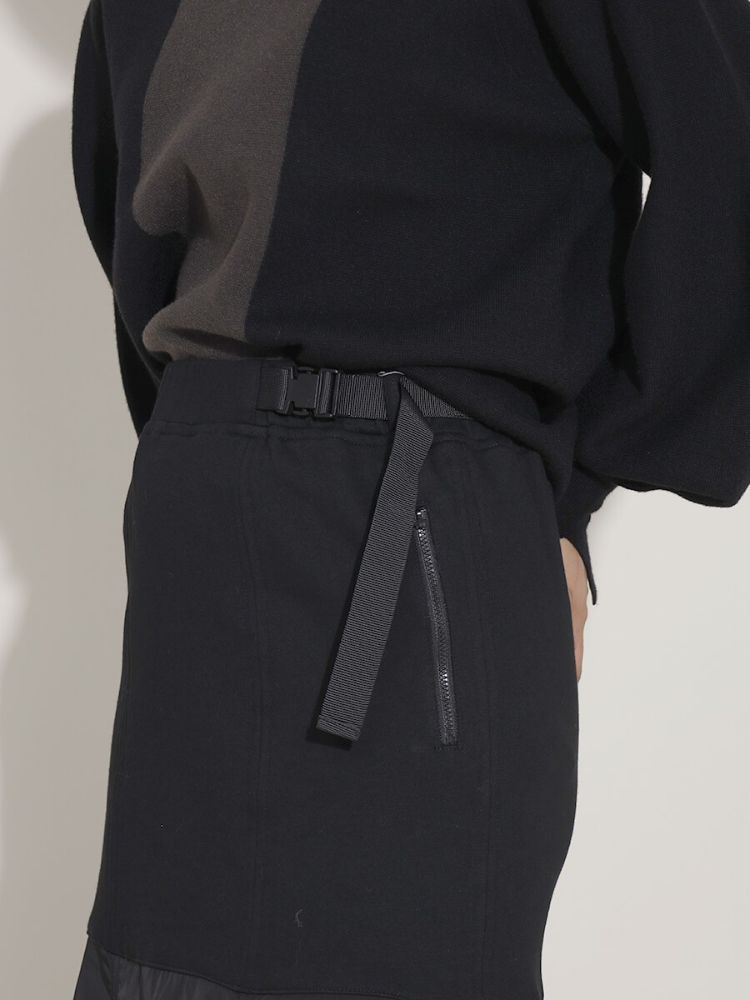 スコットクラブ　LASUD 異素材タックデザインスカート クラシックファッション - 新品 LASUD 異素材タックデザイン
