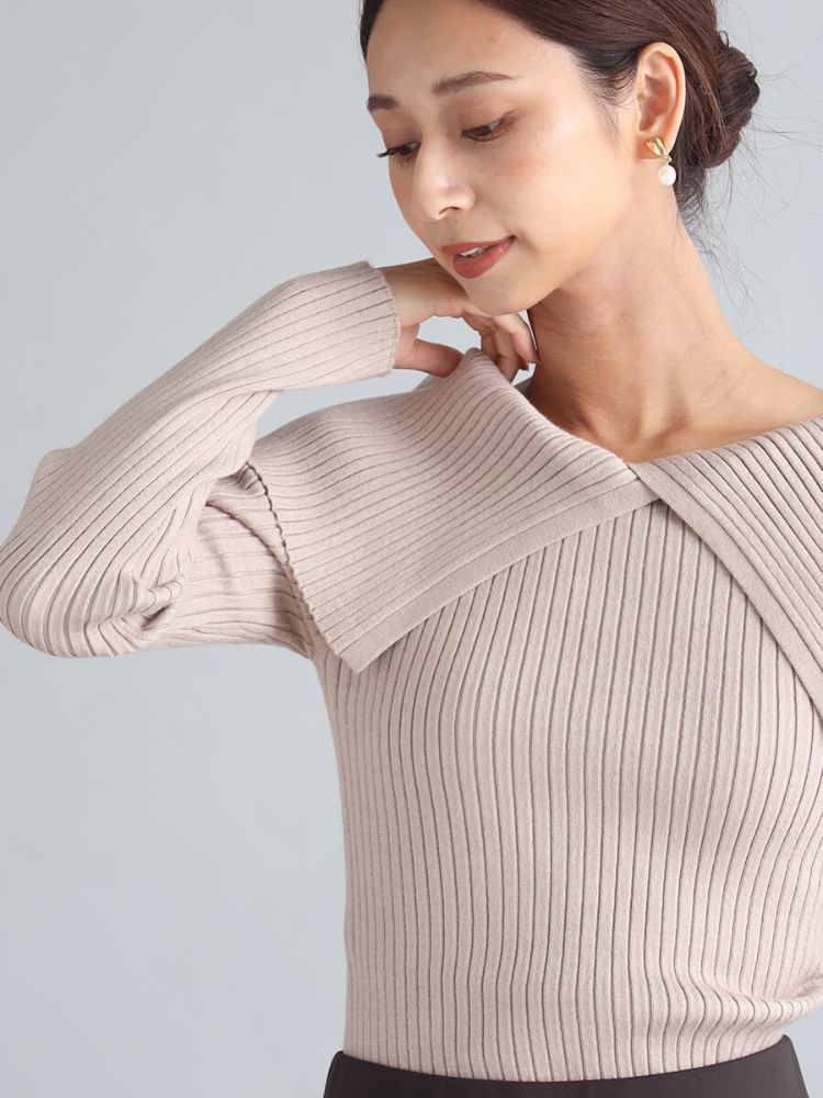 セール 50%OFF】フェンネル FENNEL ビッグカラーリブニット