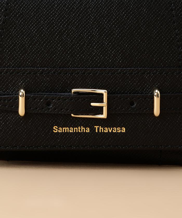 未使用品　Samantha Thavasa 二つ折り財布　ベルト クーポン】【セール 50%OFF】ベルトデザイン 三つ折り財布
