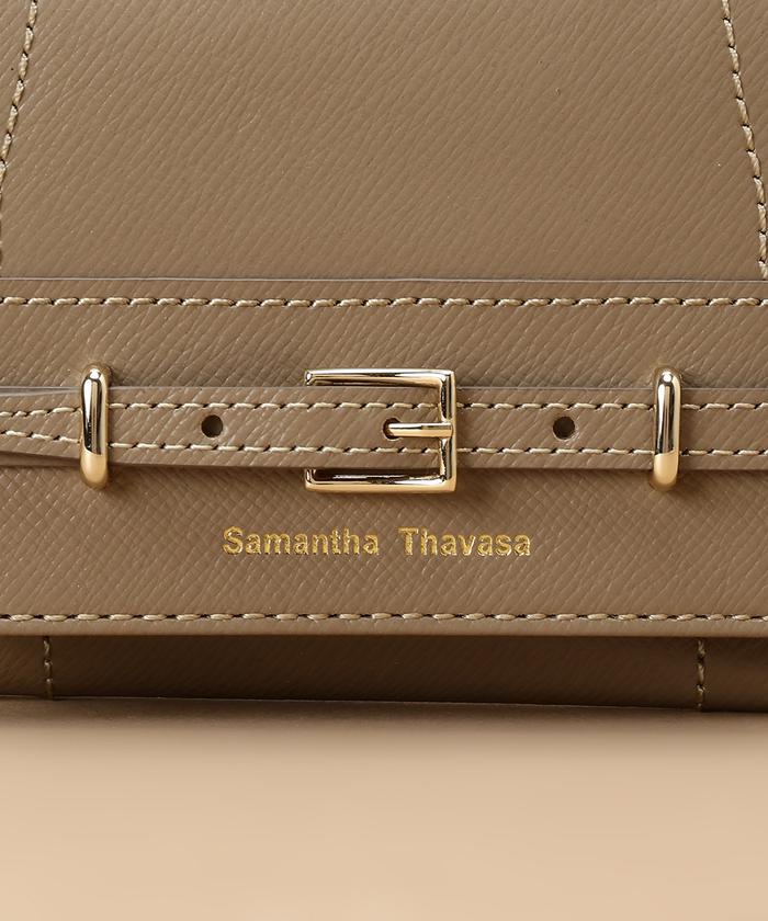 未使用品 Samantha Thavasa 二つ折り財布 ベルト クーポン】【セール 50%OFF】ベルトデザイン 三つ折り財布