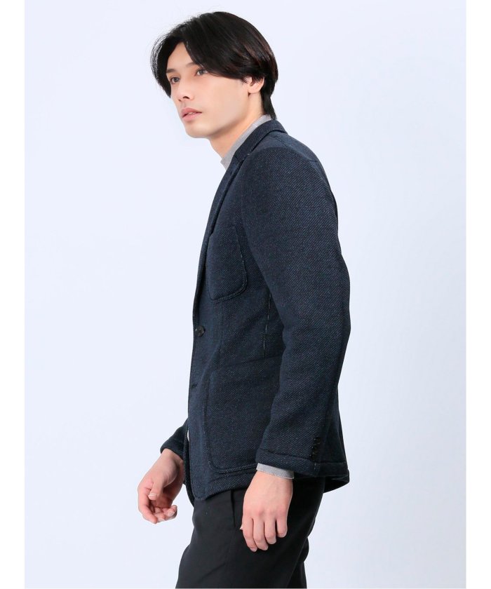 セール 50%OFF】セーターフリースカルゼ スリムフィット 2ボタン