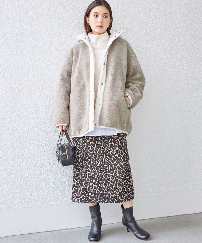 セール 30%OFF】ボア キルティング リバーシブル フード コート