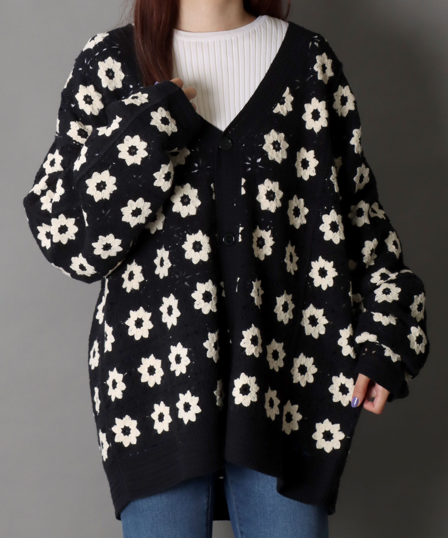 セール40%OFF】シトリー SITRY 【SITRY】かぎ針編み風 ニット