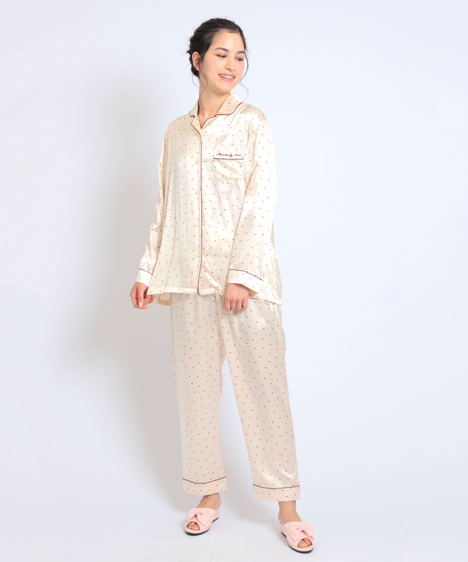 Narue】ムーンターン Moon Tan シルクサテンハート(505658515 Narue】ムーンターン Moon Tan シルクサテンハート(505658515
