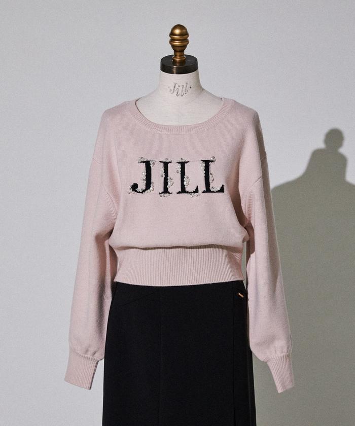 JILL BY JILLSTUART ロゴジャガードビジューニット ロゴジャガードビジューニット｜ジルバイジルスチュアートの通販