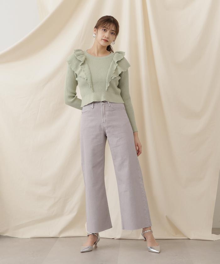 セール 30%OFF】2Wayダブルウエストデニムパンツ(505624707