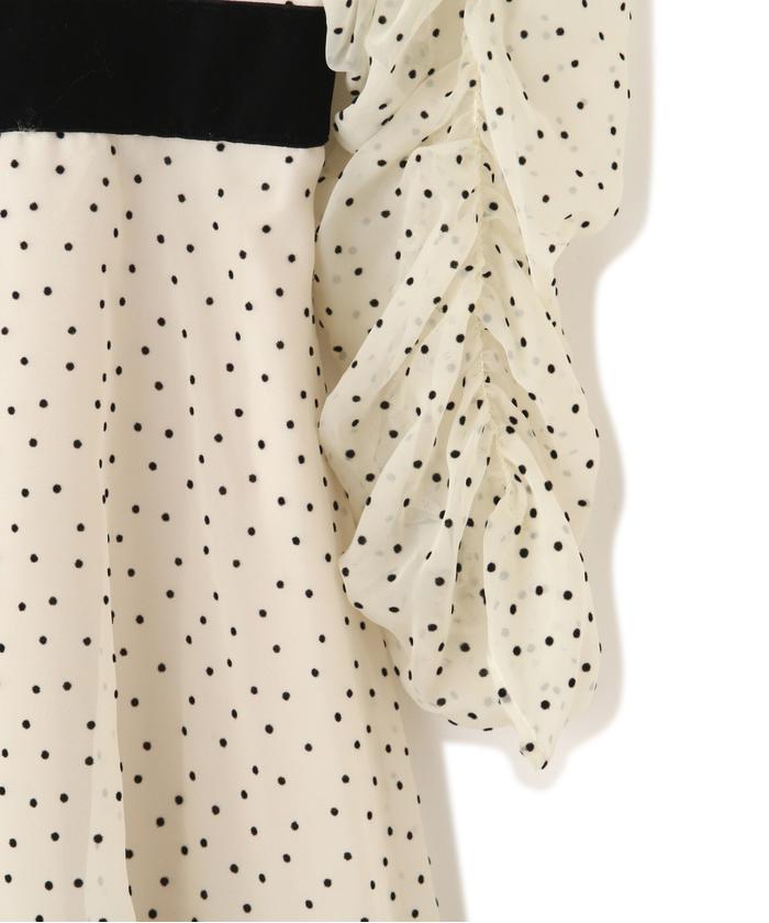 JILL by JILL STUART シアーフロッキードットワンピース セール】◇シアーフロッキードット ワンピース（ワンピース