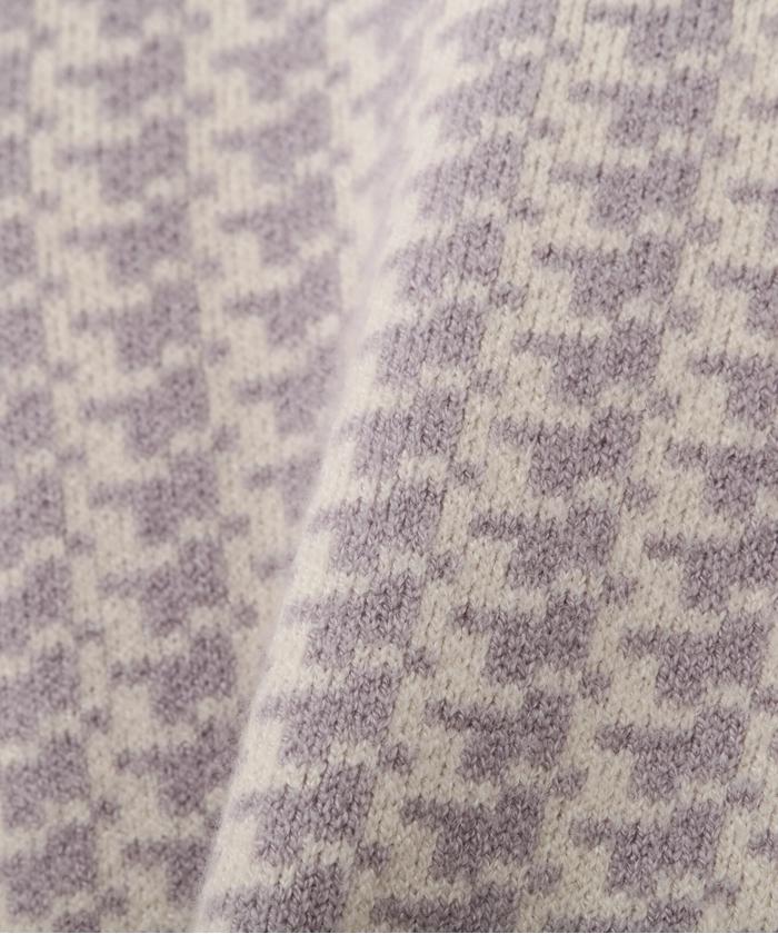 セール 30%OFF】リブケーブル千鳥ドッキングニットワンピース