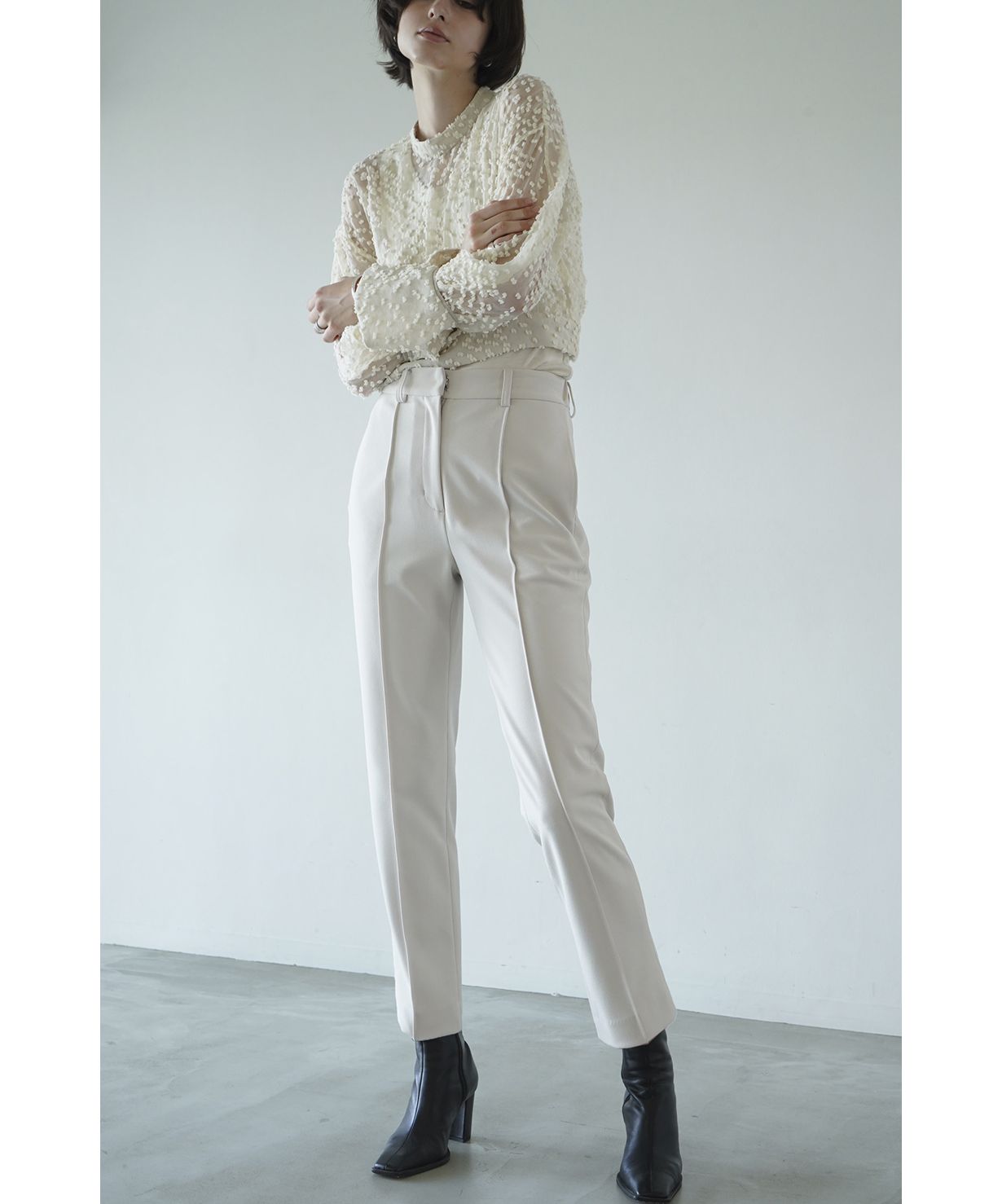 CENTER LINE SLACKS PANTS(505661246) | クラネ(CLANE) - d fashion