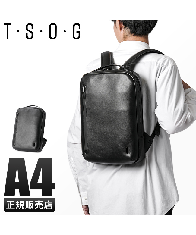 TSOG 防水 リュック レザー ビジネスバッグ A4 AirTag TSOG リュック ビジネスリュック メンズ レディース ブランド