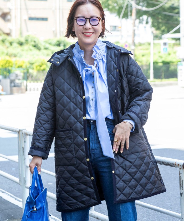 23AW トラディショナルウェザーウェア キルティング ロング ジレ 23AW トラディショナルウェザーウェア キルティング ロング ジレ