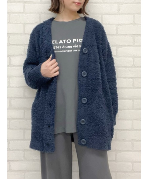 GELATO PIQUE グレー ルームウェアカーディガン - メルカリ