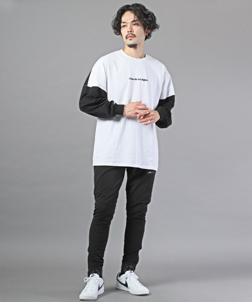 セール】ラグスタイル LUXSTYLE 裾ロゴZIPファスナージョガー セール】ラグスタイル LUXSTYLE 裾ロゴZIPファスナージョガー