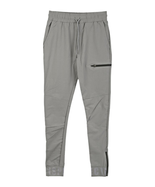 セール】ラグスタイル LUXSTYLE 裾ロゴZIPファスナージョガー