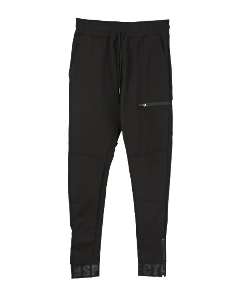セール】ラグスタイル LUXSTYLE 裾ロゴZIPファスナージョガー セール】ラグスタイル LUXSTYLE 裾ロゴZIPファスナージョガー