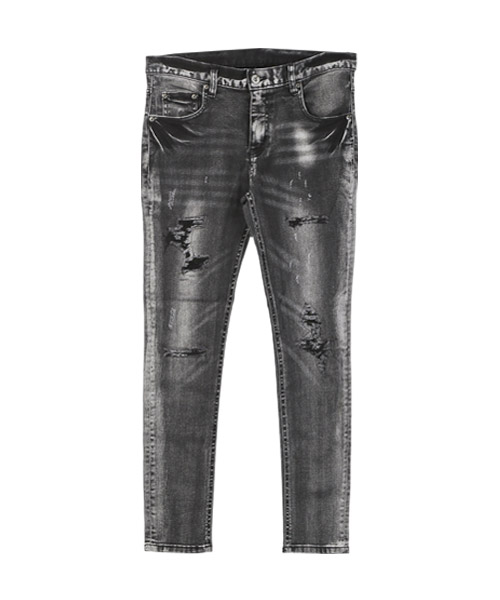 セール】ラグスタイル LUXSTYLE ダメージスキニーデニムパンツ セール】ラグスタイル LUXSTYLE ダメージスキニーデニムパンツ