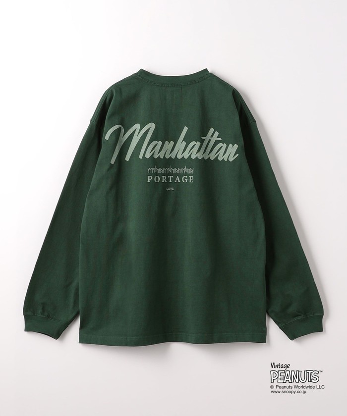 WEB限定】＜Manhattan Portage＞ピーナッツ ロングスリーブ Tシャツ