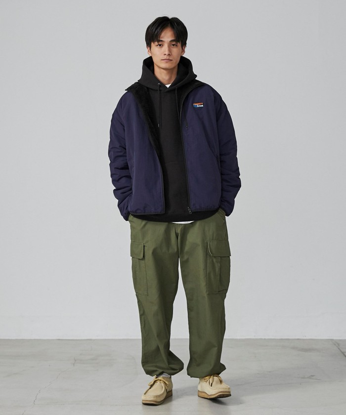 セール】＜Parknik＞リバーシブルナイロンボアブルゾン
