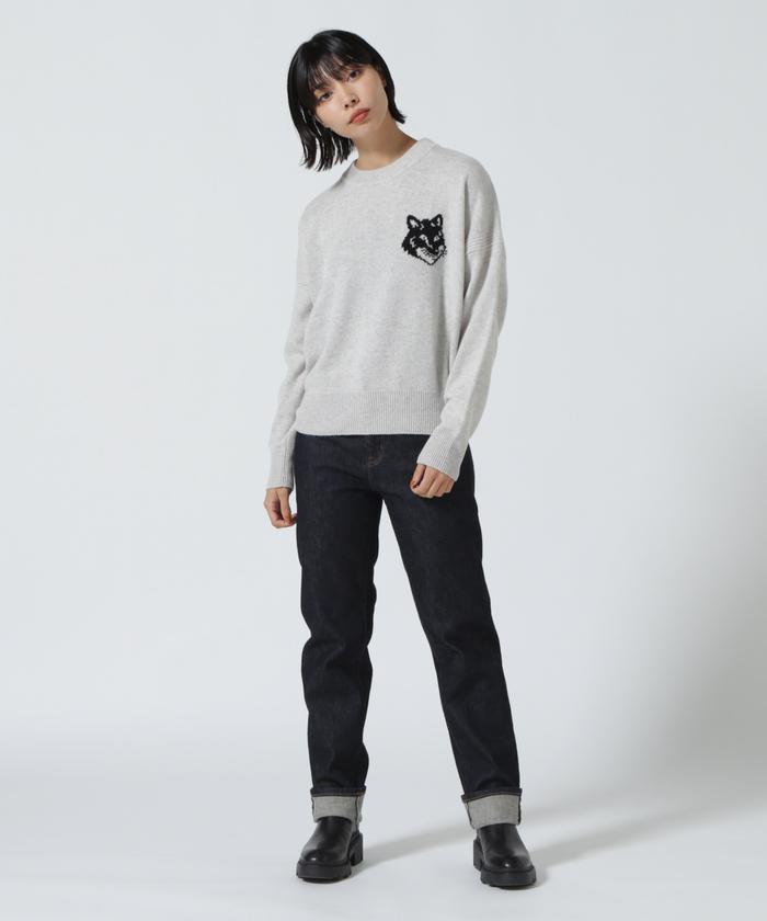 【PlaceStudio】Unisex Reversible Fleece Mustang 韓国ブランド Maison Kitsune-Men Tonal Fox Head Patch Comfort Zipped