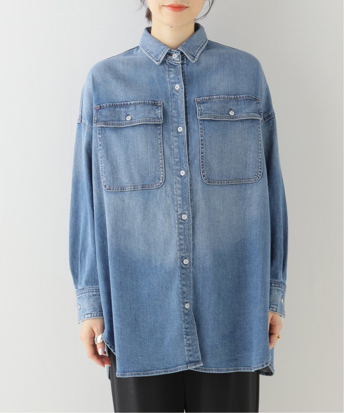 Healthy Denim ダークデニムシャツ サイズ0 Healthy denim/ヘルシーデニム】Almond デニムシャツ(505669194