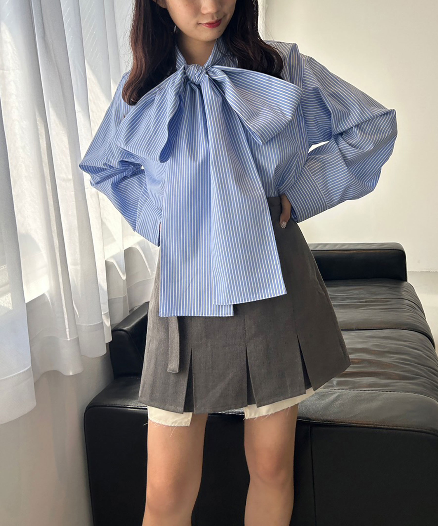極美品✨PLEATS PLEASE ブラック ダブルジップ 長袖 シャツ