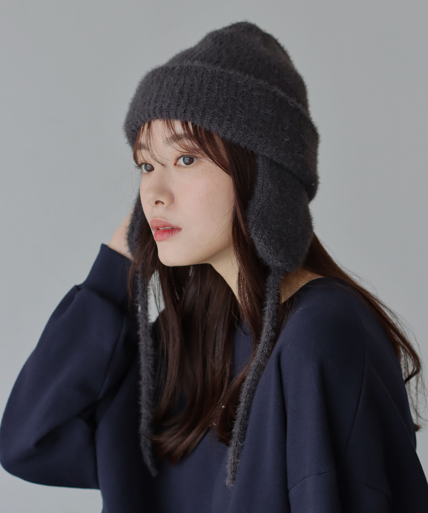 ブルーイースト BLUEEAST 耳当て付き2WAYニットキャップ