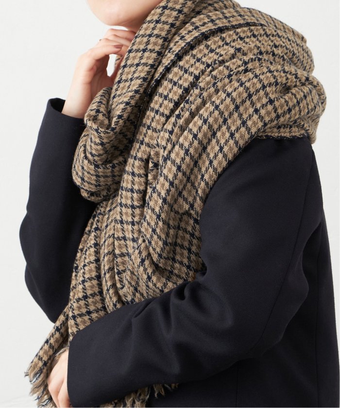 LOVAT&GREEN/ロバットアンドグリーン】チェックウールストール