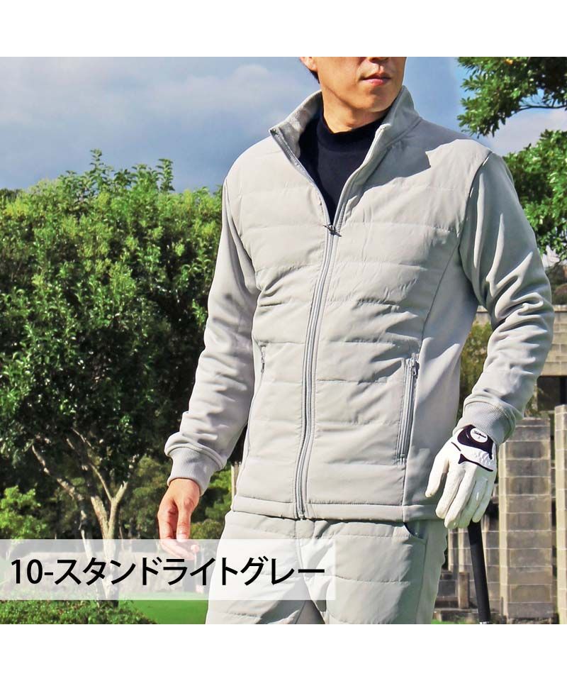 新品️Kappa カッパ️メンズ ストレッチフリースジャケット️ KAPPA GOLF カッパゴルフ フリース ジップジャケット グレー系 L