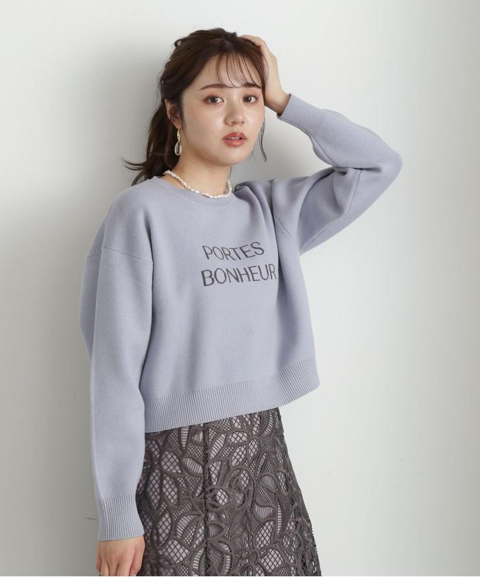 クーポン】【セール 30%OFF】ロゴジャガードニット(505473486