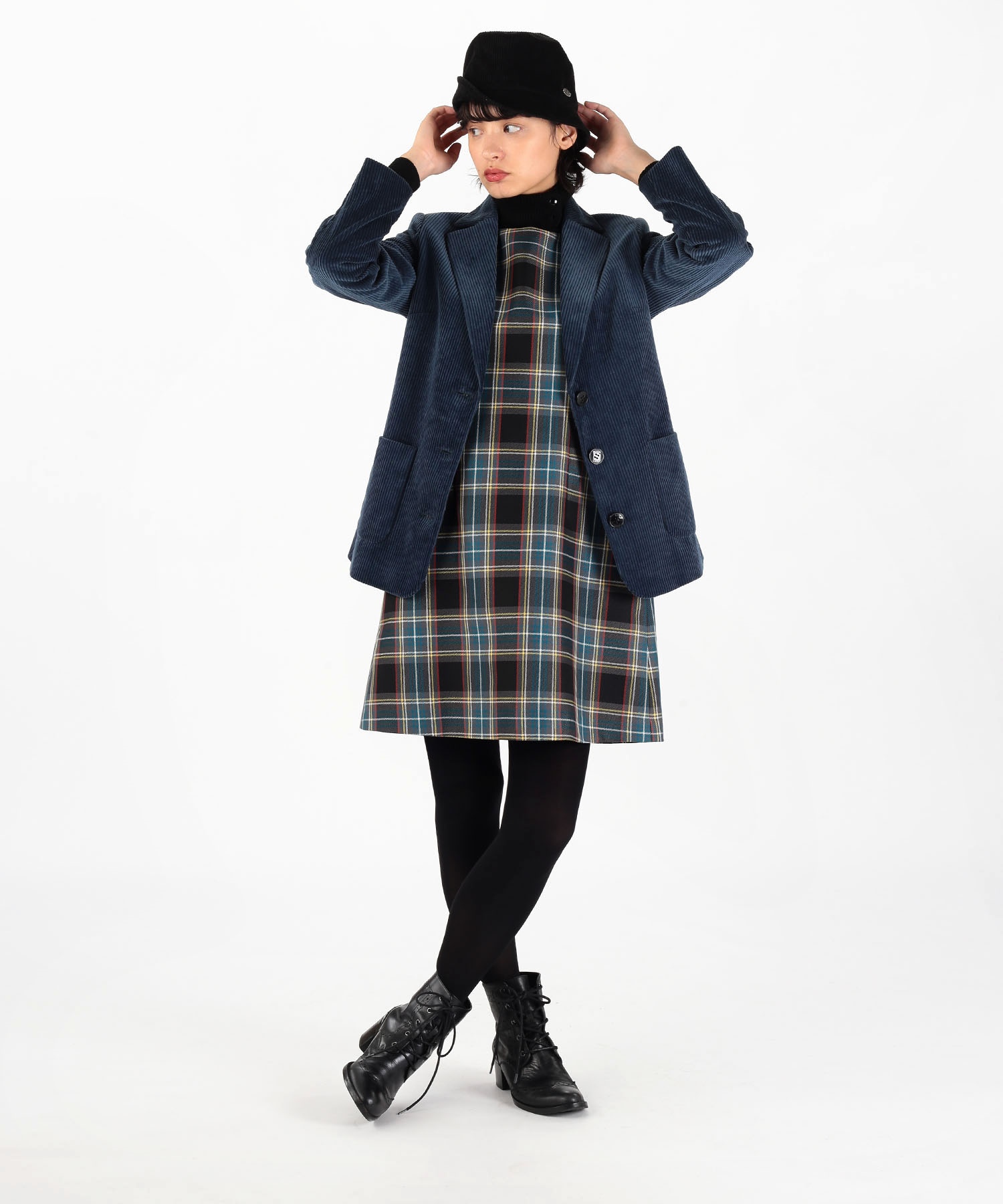 WU67 ROBE タータンチェックジャンパードレス(505503346) | トゥービー