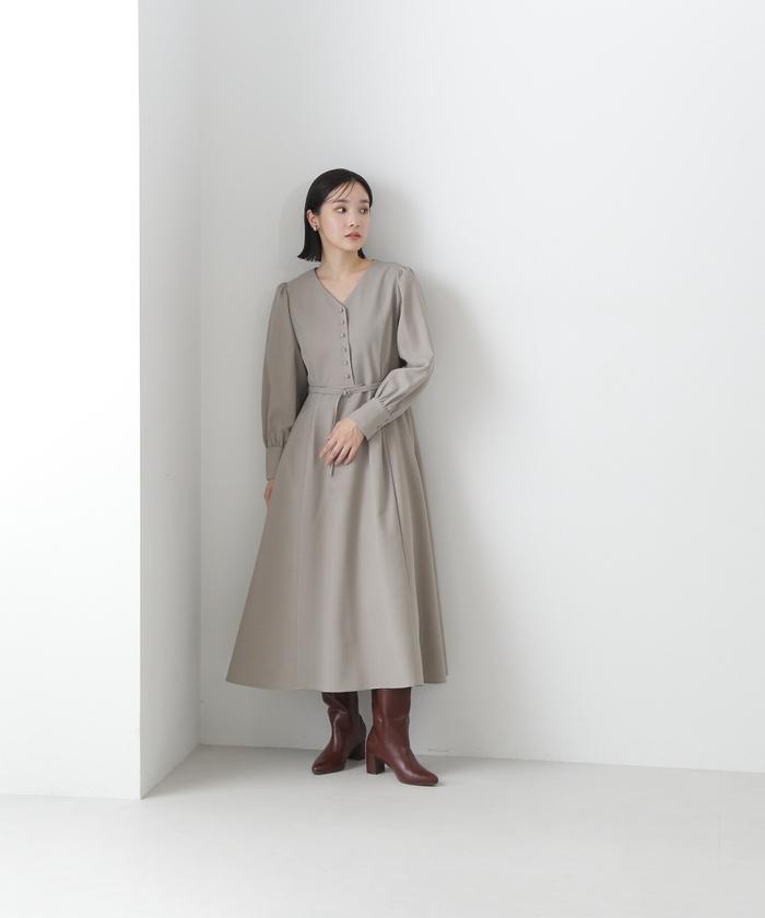 セール 50%OFF】Vネックパネルラインワンピース(505624676 セール 50%OFF】Vネックパネルラインワンピース(505624676