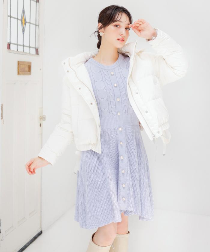ウィルセレクション WILLSELECTION ハートケーブルニット