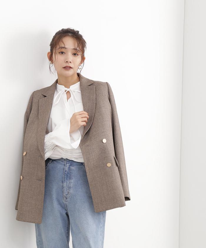 ダブルブレストテーラードジャケット《S Size Line》《WEB限定
