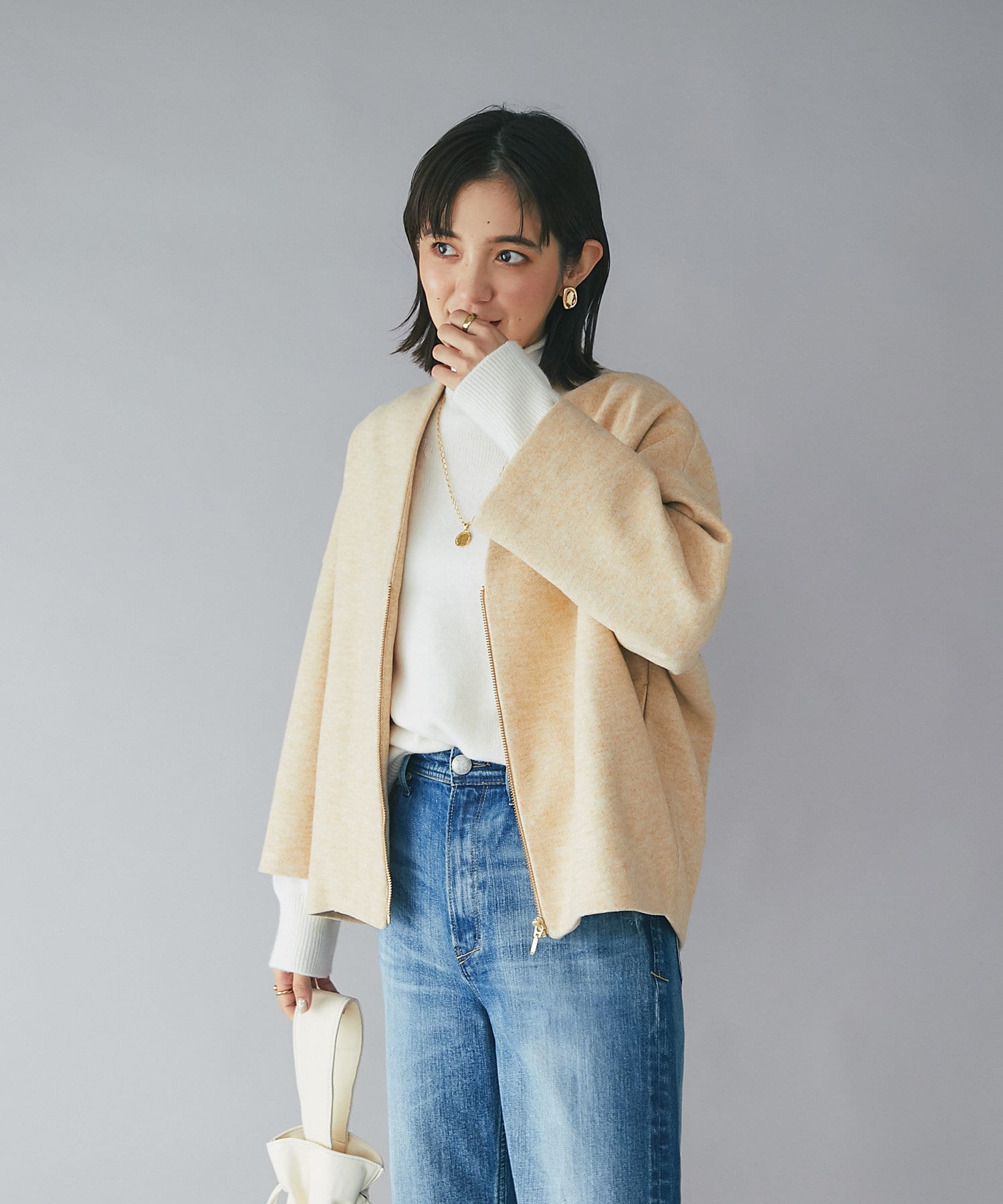 セール 50%OFF】【RIVE DROITE】WOOLLY.ZIPBZ(505640466) | リヴドロワ