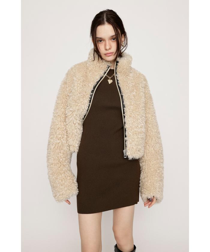 LIGHT CROP BOA ブルゾン(505674993) | スライ(SLY) - d fashion LIGHT CROP BOA ブルゾン(505674993) | スライ(SLY) - d fashion