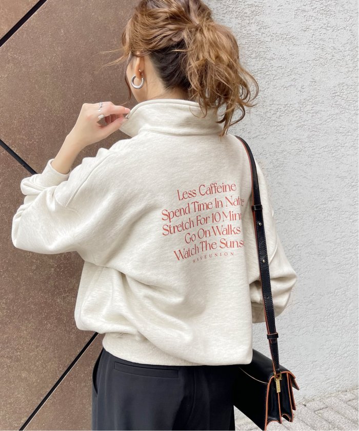 WAVE UNION / ウェーブ ユニオン】別注HIGH NECK ZIP PULL OVER