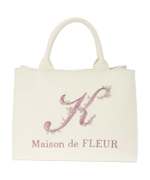 メゾンドフルール 刺繍 トートバッグ セール】メゾン ド フルール Maison de FLEUR フラワー