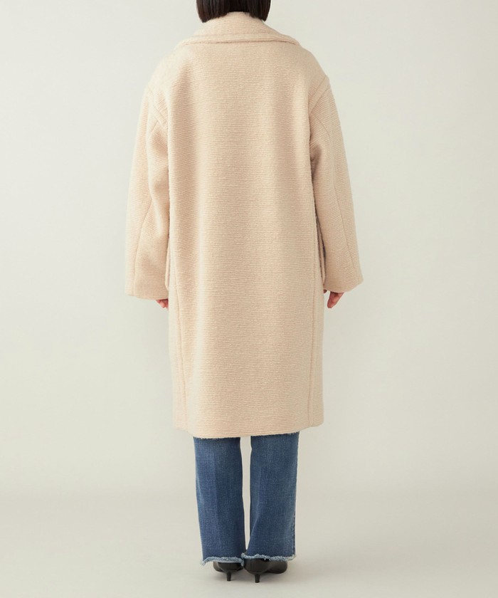 quaranciel】ウールロングコート/light blue