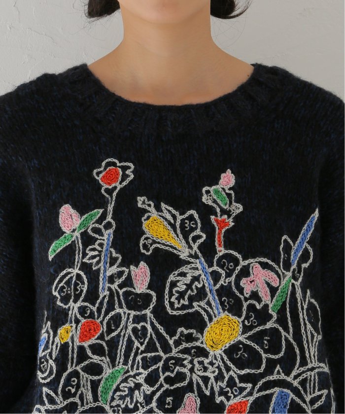 Mii / ミイ】 HAND KNITTED HAND EMBROIDERED PO:ニット(505676313