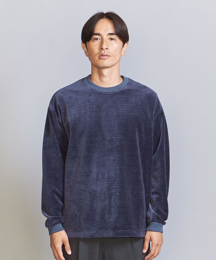 セール 30%OFF】ランダム ベロア クルーネック ロングスリーブ