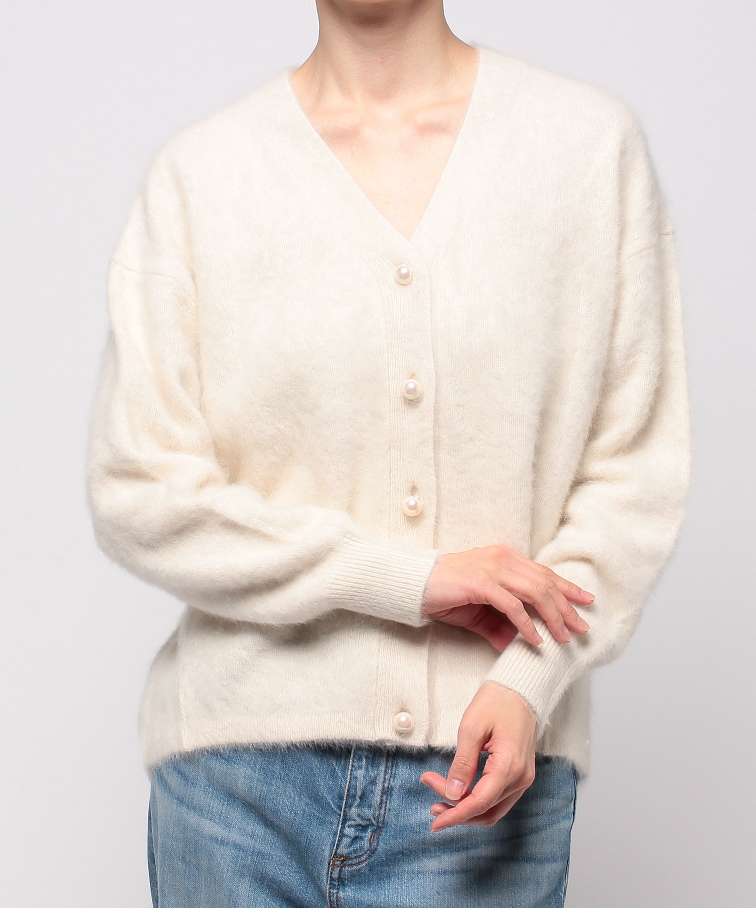 BRAHMIN】フォックス混Vネックカーディガン(505655386) | アン レクレ