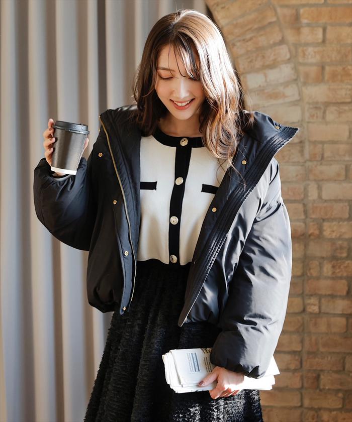 RUIRUE BOUTIQUE ダウンコート ダウンジャケット ミックス